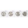 Image 1 : Lot of (4) 1954-S Franklin Half Dollar Coins
