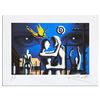 Image 1 : Mark Kostabi "The Alternating Current Of Desire" Limited Edition Serigraph On Paper