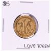 Image 1 : 1891 $5 Liberty Head Half Eagle Love Token Coin Pin