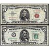 Image 1 : Lot of 1950B $5 Federal Reserve Star & 1963 $5 Legal Tender Star Notes