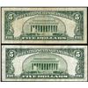 Image 2 : Lot of 1950B $5 Federal Reserve Star & 1963 $5 Legal Tender Star Notes