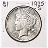 Image 1 : 1925-S $1 Peace Silver Dollar Coin