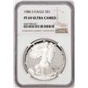 Image 1 : 1986-S Proof $1 American Silver Eagle Coin NGC PF69 Ultra Cameo