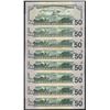 Image 2 : Lot of (8) 2004 $50 Federal Reserve Star Notes