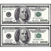 Image 1 : Lot of (2) 2006 $100 Federal Reserve Star Notes