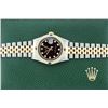 Image 4 : Rolex Men's Two Tone Black String Diamond & Sapphire Datejust Wristwatch