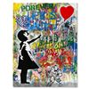 Image 1 : Mr Brainwash "Balloon Girl" Original Mixed Media On Paper