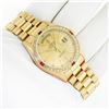 Image 3 : Rolex Mens 18K Yellow Gold Ruby and Diamond Day Date President Wristwatch