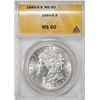 1885-S $1 Morgan Silver Dollar Coin ANACS MS60