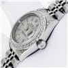 Image 5 : Rolex Ladies Stainless Steel Silver Index Diamond Datejust Wristwatch