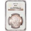 Image 1 : 1880-CC $1 Morgan Silver Dollar Coin NGC MS63