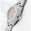 Image 9 : Rolex Ladies Stainless Steel Salmon Arabic Diamond Datejust Wristwatch