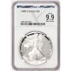 Image 1 : 1989-S $1 Proof American Silver Eagle Coin NGCX Proof 9.9 Ultra Cameo