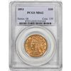 1893 $10 Liberty Head Eagle Gold Coin PCGS MS62