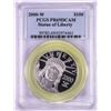 Image 1 : 2000-W $100 Proof Platinum American Liberty Coin PCGS PR69DCAM