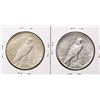 Image 2 : Lot of (2) 1934-S $1 Peace Silver Dollar Coins