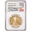 Image 1 : 1987-W $50 Proof American Gold Eagle Coin NGC PF70 Ultra Cameo Castle Signature