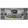 Image 1 : 1800's $20 State Bank at New Brunswick, New Jersey Obsolete Bank Note