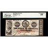 Image 1 : 1863 $100 State of Georgia Milledgeville, GA Obsolete Note Legacy Choice About New 55