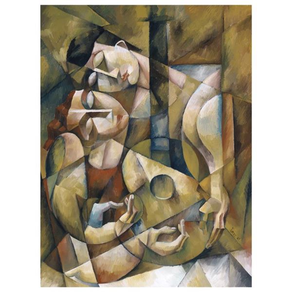 Yuroz "Lover'S Serenade" Limited Edition Serigraph On Canvas