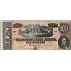 Image 1 : 1864 $10 Confederate States of America Note