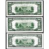 Image 2 : Lot of (3) 1934 $20 Federal Reserve Notes