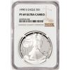 Image 1 : 1990-S Proof $1 American Silver Eagle Coin NGC PF69 Ultra Cameo