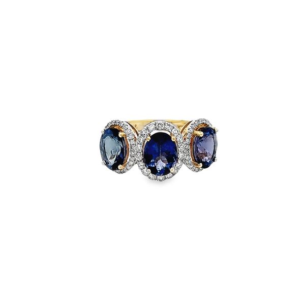 Natural Tanzanite & Diamond Ring - Baranof Jewelers
