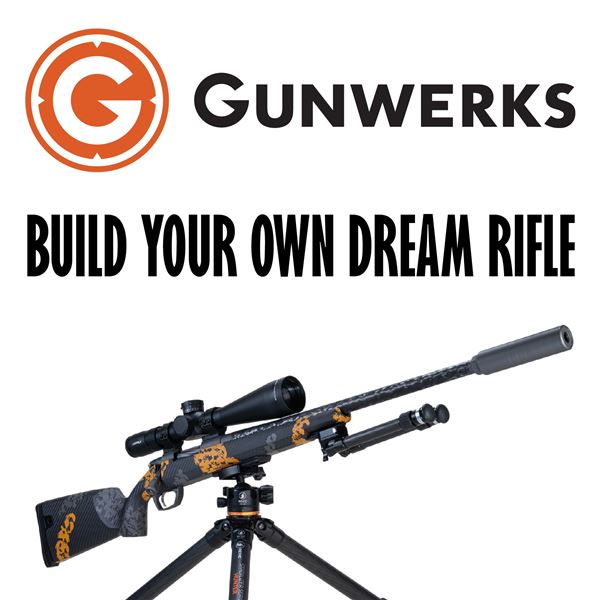 GUNWERKS MAGNUS OR CLYMR RIFLE IN YOUR CARTRIDGE CHOICE*