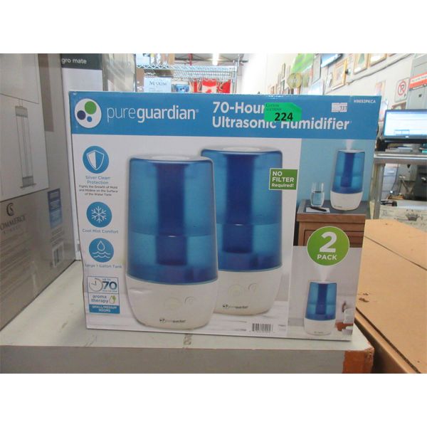 Twin Pack of pureguardian Ultrasonic Humidifiers