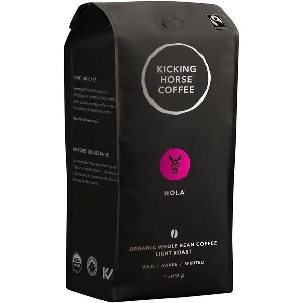 NEW CASE OF 6 BAGS OF KICKING HORSE WHOLE BEAN
