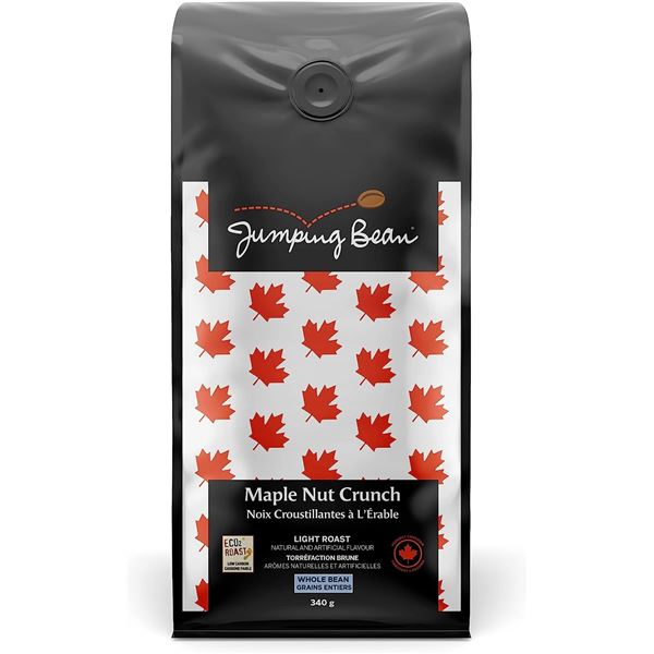 NEW 340G BAG OF JUMPING BEAN MAPLE NUT CRUNCH