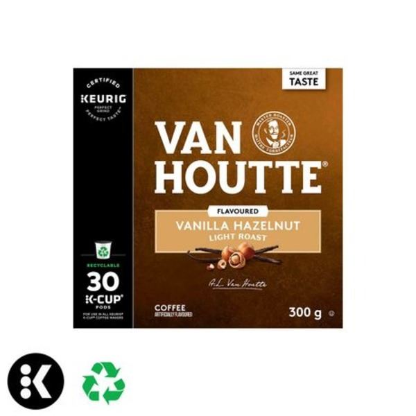 NEW BOX OF 30 VAN HOUTE KEURIG K CUP PODS