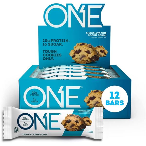 NEW BOX OF 12 ONE PROTEIN BARS, 12 X 60G BARS