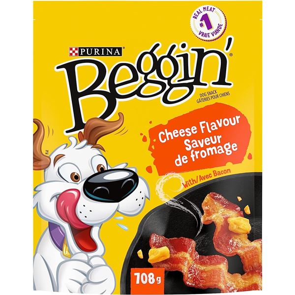 NEW BAG OF PURINA BEGGIN CHEESE FLAVOURED DOG