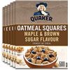 Image 1 : NEW CASE OF 6 QUAKER OATMEAL SQUARES MAPLE & BROWN