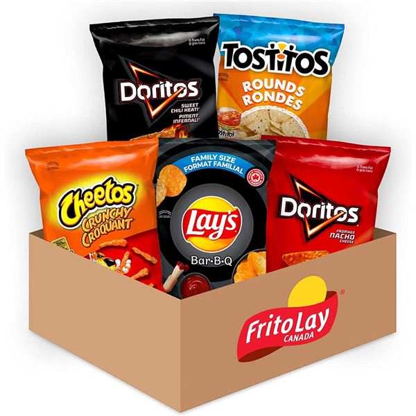 NEW CASE OF FRITO LAY SNACK BOX VARIETY CHIP MIX