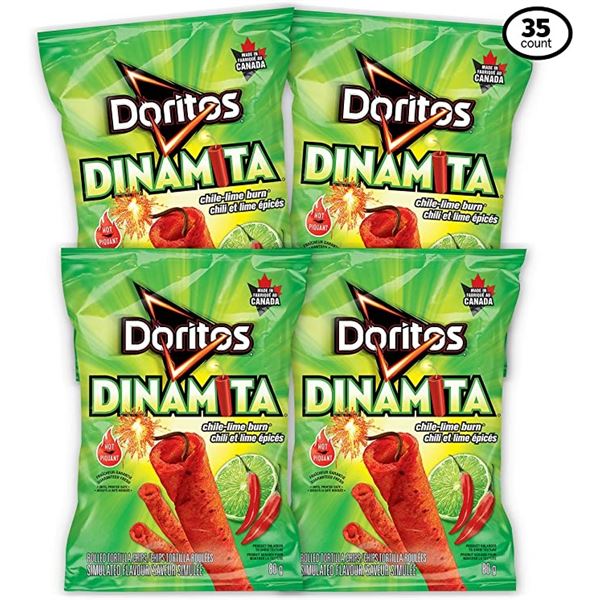 NEW CASE OF 35 FRITO-LAY DORITOS DINAMITA CHILI