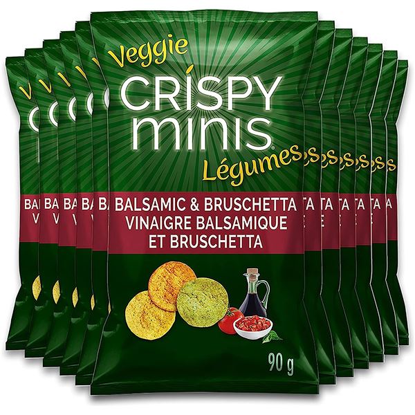 NEW CASE OF 12 VEGGIE CRISPY MINIS BALSAMIC AND