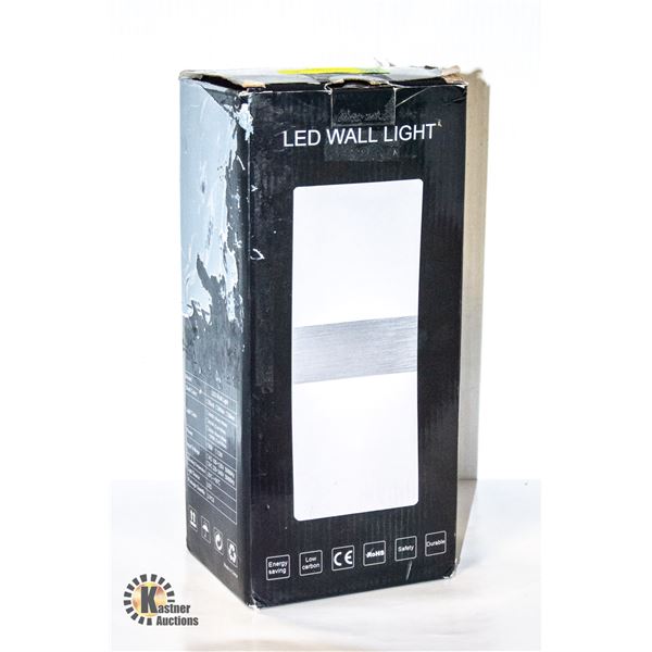 NEW TWO PACK OF WHITE LED WALL MOUNT LIGHTS