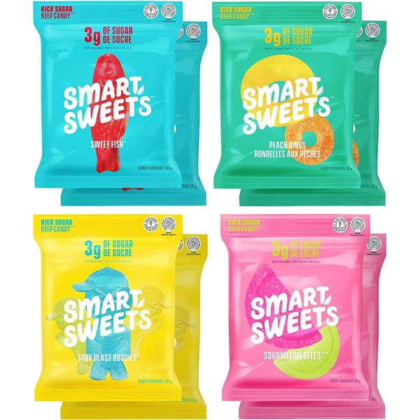 NEW BOX OF SMART SWEETS VARIETY PACK OF CANDY