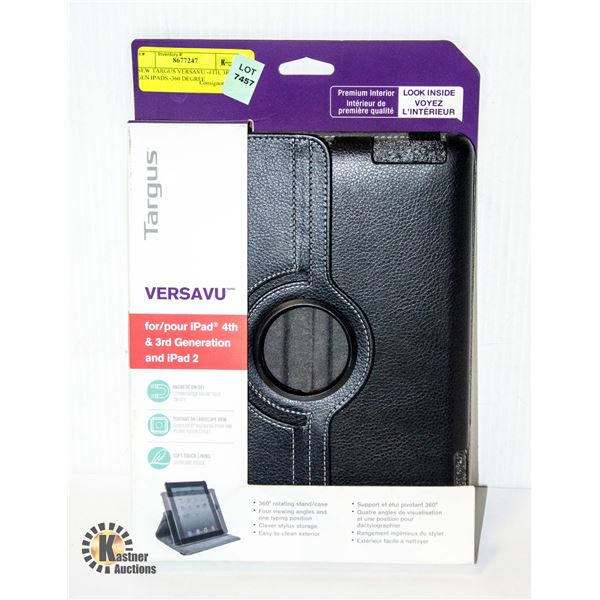 NEW TARGUS VERSAVU -4TH, 3RD GEN IPADS -360 DEGREE