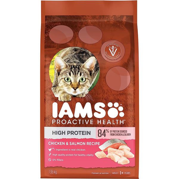 NEW 1.36KG BAG OF IAMS PROACTIVE HEALTH CAT FOOD