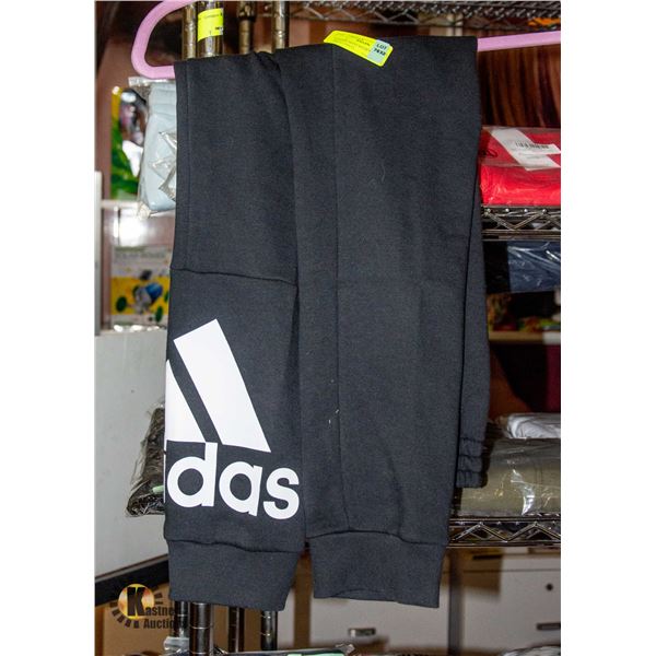 ADIDAS MENS MEDIUM BLACK SWEAT PANTS