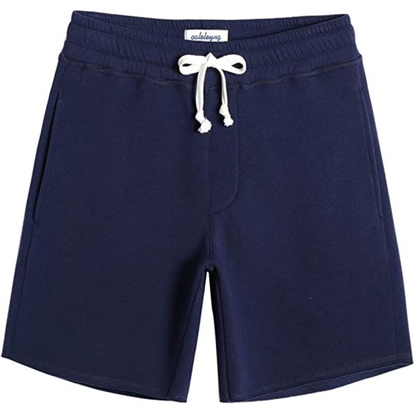 NEW CALOLEYNG MENS SMALL SHORTS, NAVY BLUE
