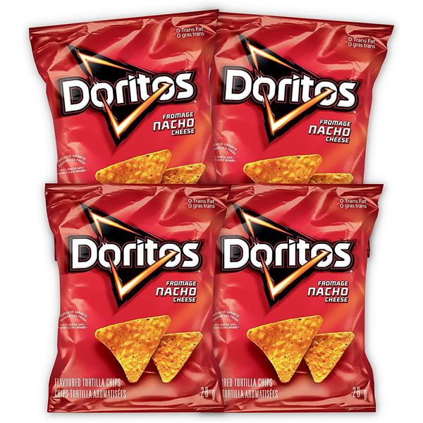 NEW CASE OF 35 DORITOS NACHO CHEESE 28G PER BAG