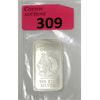 Image 1 : 1 Oz .999 Silver Aztec Motif 2-Sided Art Bar 