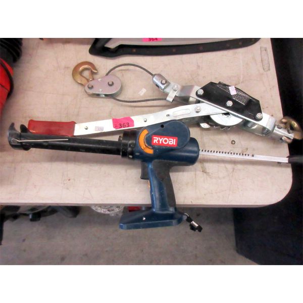 Mini Hand Pull & Ryobi Caulking Gun