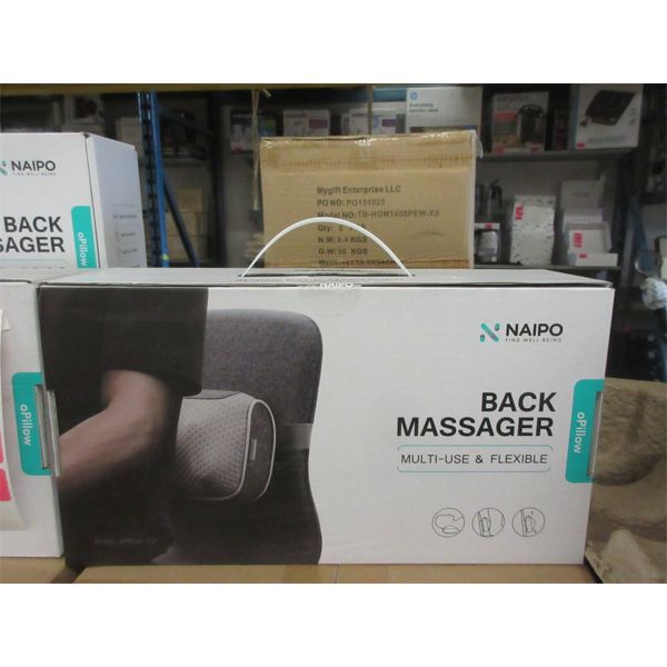 New Naipo Heated Back Massager Pillow