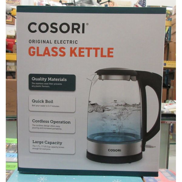 New Cosori Electric 1.7 L Glass Kettle 